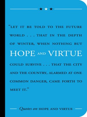 cover image of Quotes on Hope and Virtue